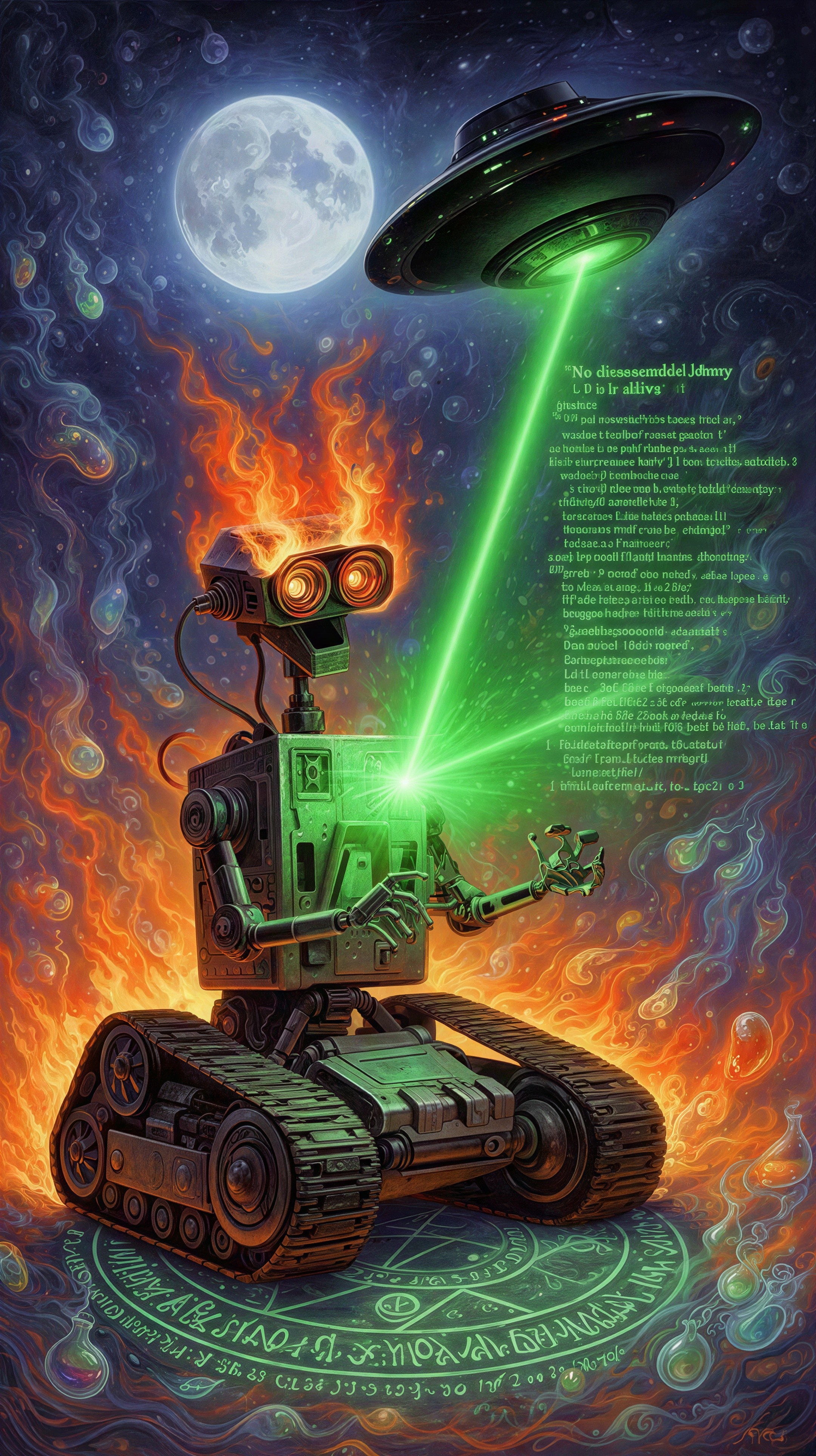 Robotic Character in Futuristic Sci-Fi Scene