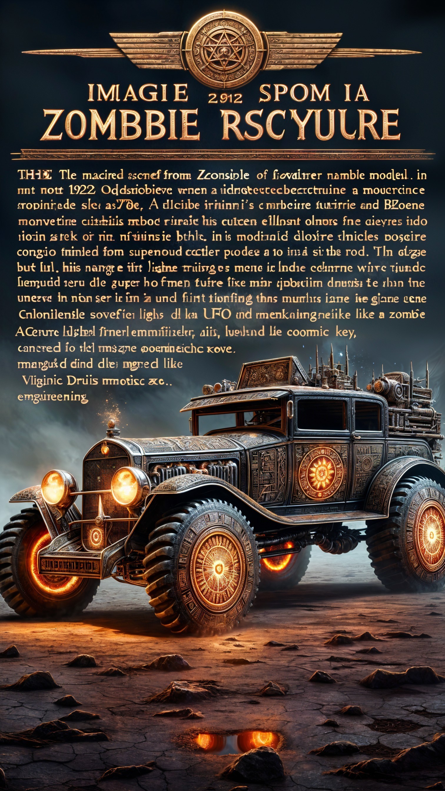 Vintage Zombie Apocalypse Vehicle with Unique Modifications