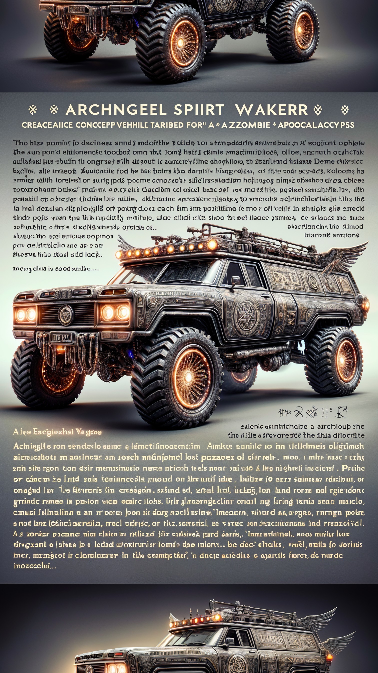 Post-Apocalyptic Vehicle Design for Zombie Survival
