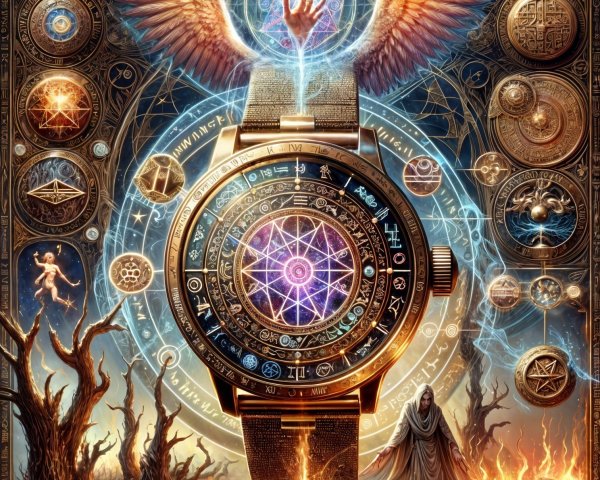 Intricately Designed Watch with Celestial Elements
