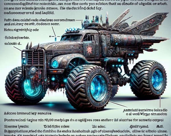 Futuristic Modified Truck with Advanced Tech Features