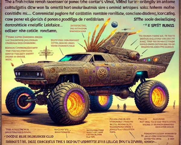 Vibrant Design of a Fantasy Monster Truck
