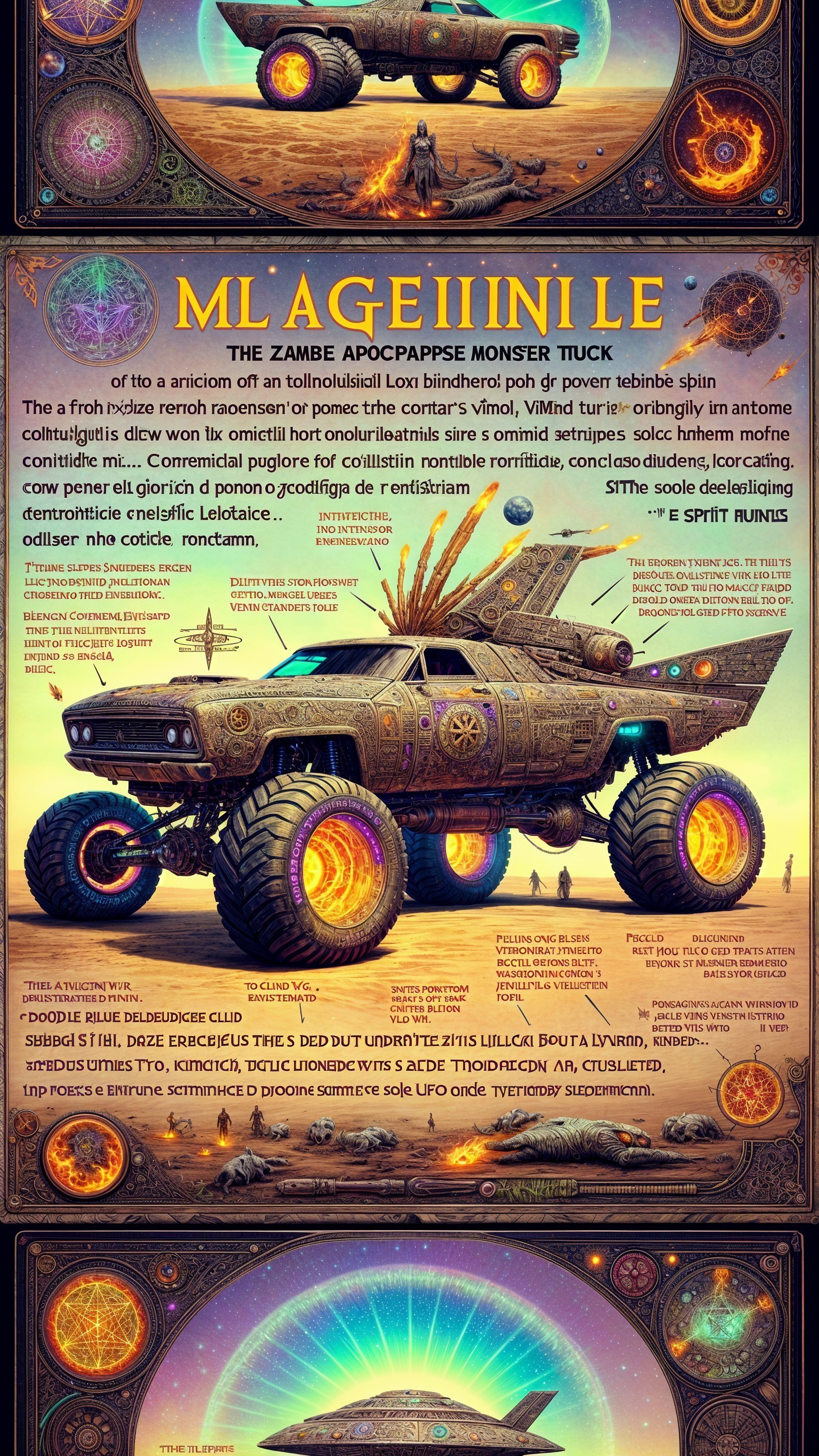 Vibrant Design of a Fantasy Monster Truck