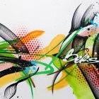 Stylized Autumn Landscape with Charming Houses