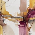 Serene Landscape with Quaint Houses and Gentle Hills