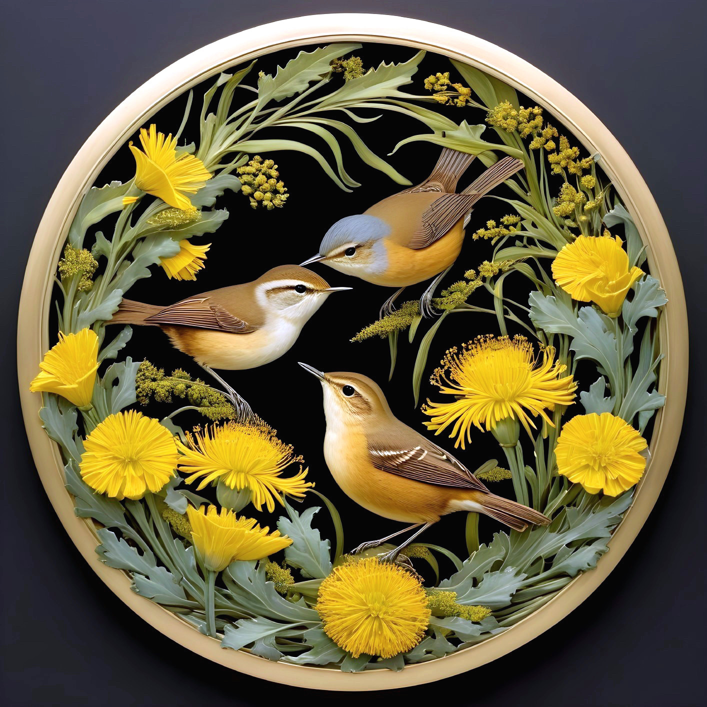 Wrens and Dandelions