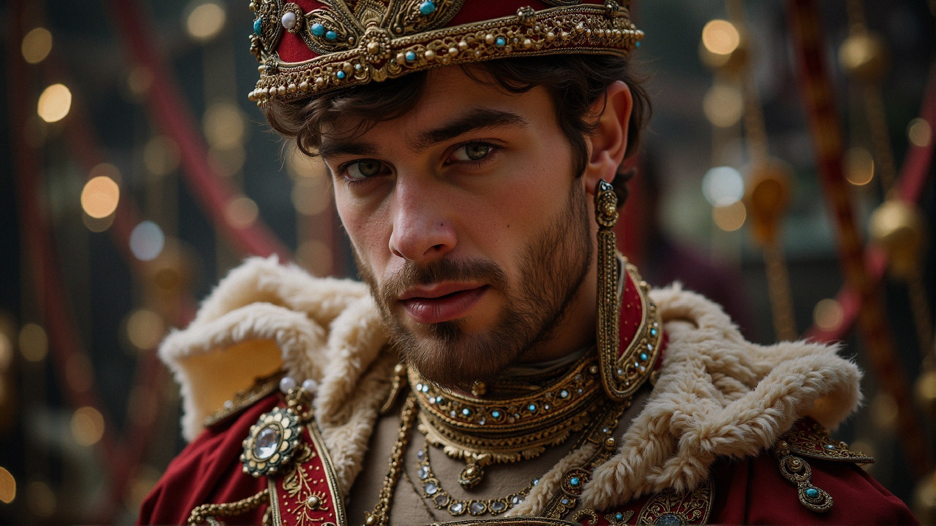 Portrait of a Young Man in Lavish Regalia