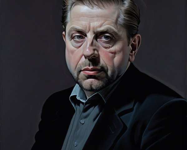 Portrait of a man in a dark blazer with serious expression