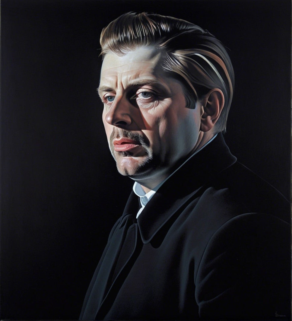 Close-Up Portrait of a Contemplative Man's Profile