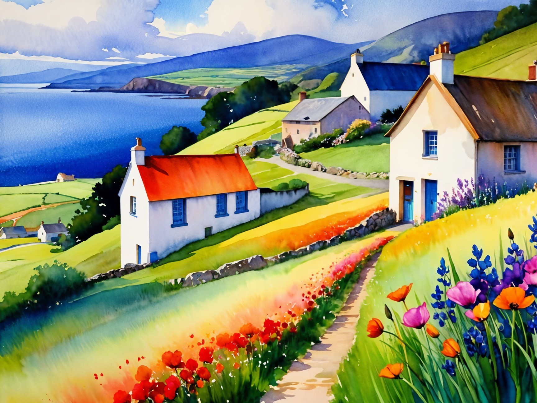 Charming Cottages in a Scenic Rural Landscape