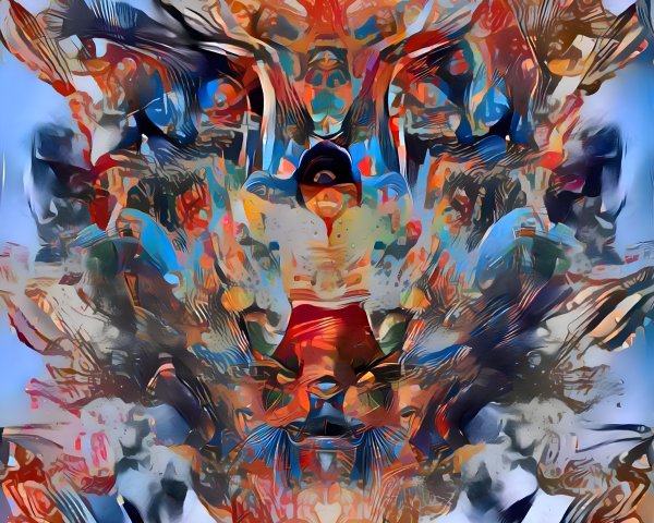 Abstract Composition with Vibrant Colors and Shapes