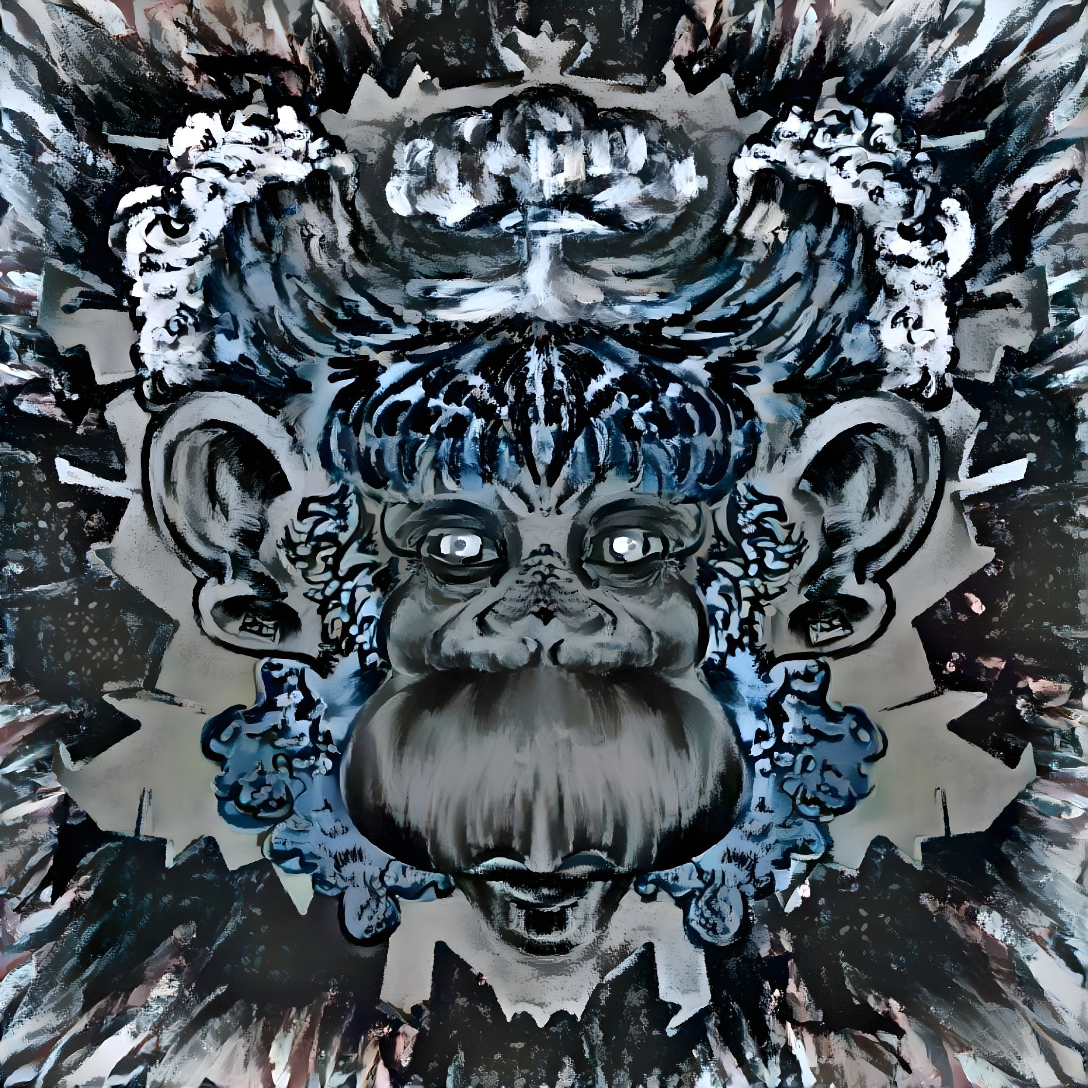 Surreal Creature with Exaggerated Features and Colors