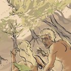 Lush Mystical Scene with Animated Conversation