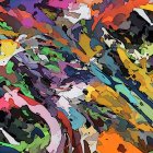 Vibrant Cartoon Characters in a Starry Scene