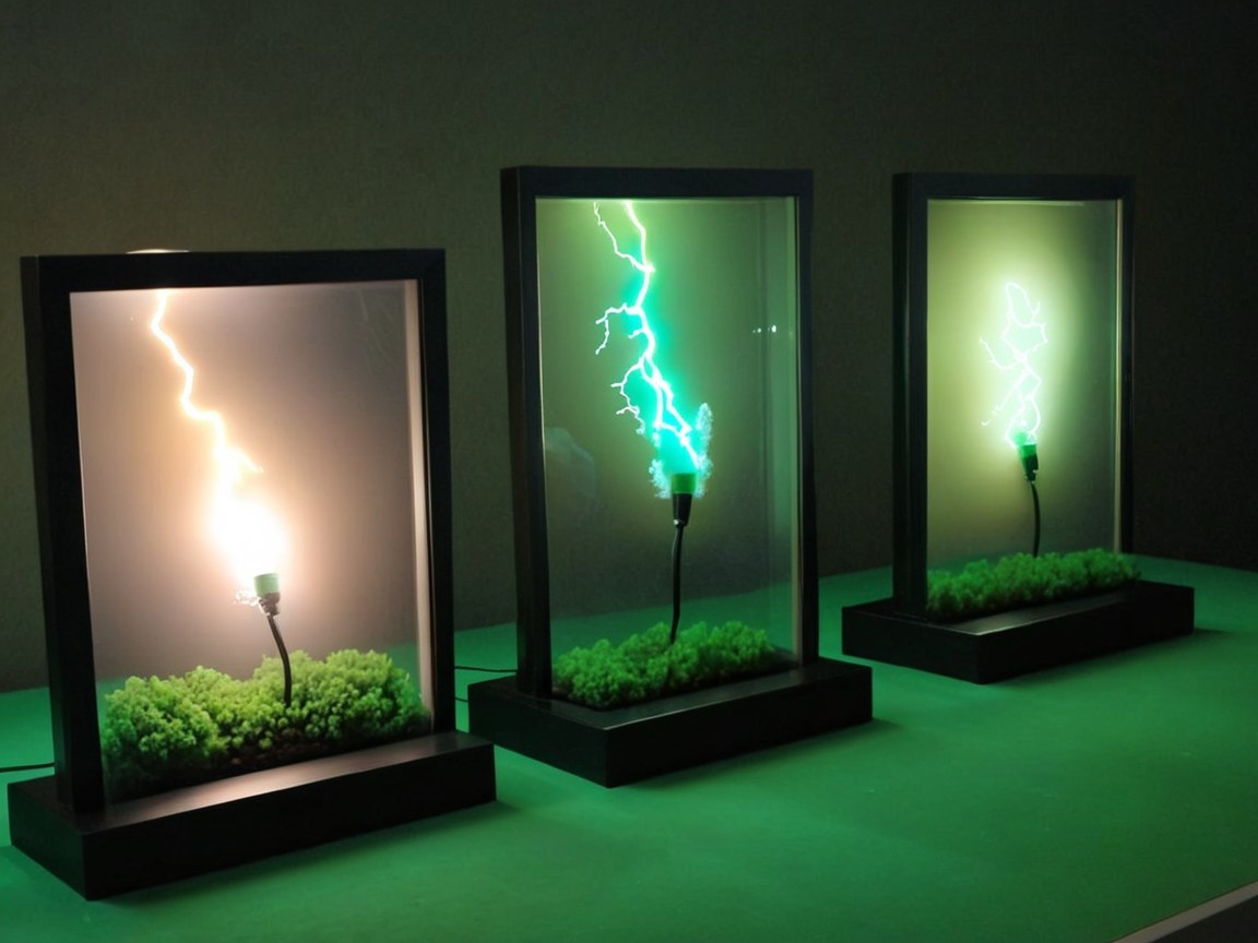 Illuminated Display Cases with Unique Light Effects
