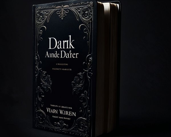 Embossed Black Book Titled Dark Ande Dafer