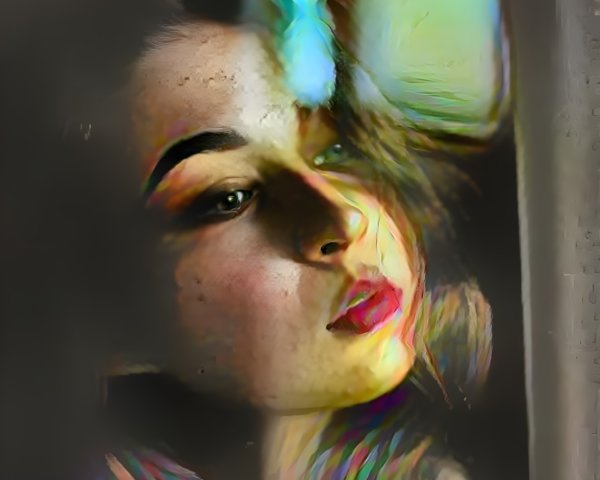 Close-Up Portrait of a Thoughtful Young Woman