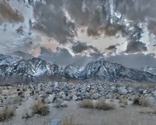 Dramatic Landscape of Rugged Mountains and Stormy Sky
