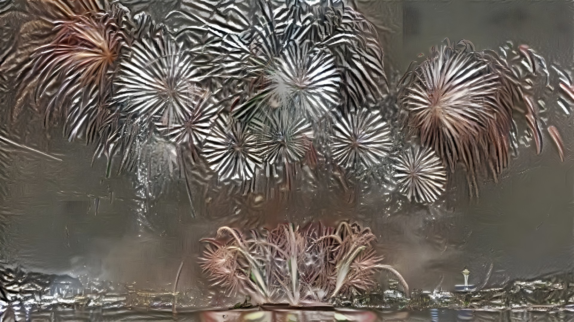 Fireworks Illuminate Night Sky in Vibrant Display