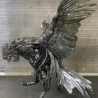 Abstract Bird in Flight with Vibrant Colors