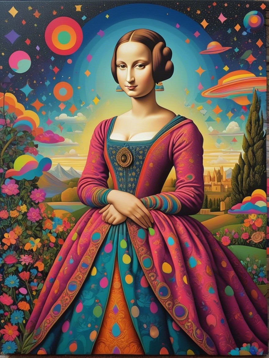 Reimagined Portrait Inspired by Classic Art