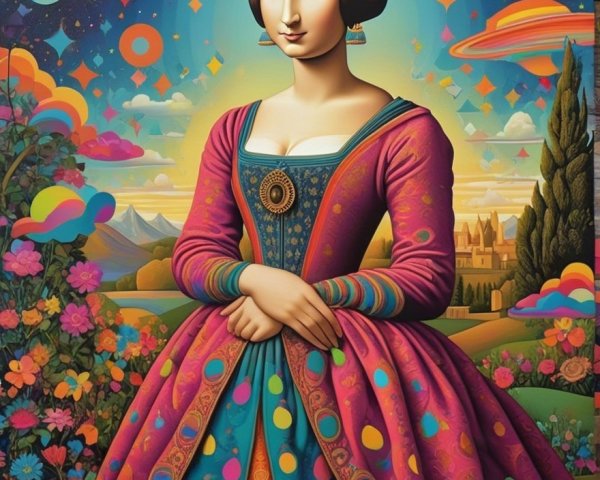 Reimagined Portrait Inspired by Classic Art