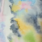 Colorful Astronauts in a Whimsical Space Scene