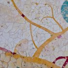 Whimsical Landscape with Stylized Tree and Cat