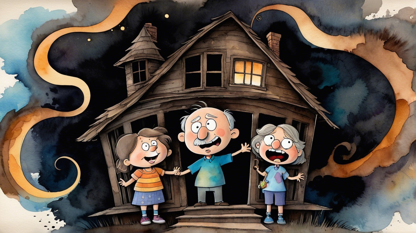 Whimsical Illustration of Characters by Spooky House