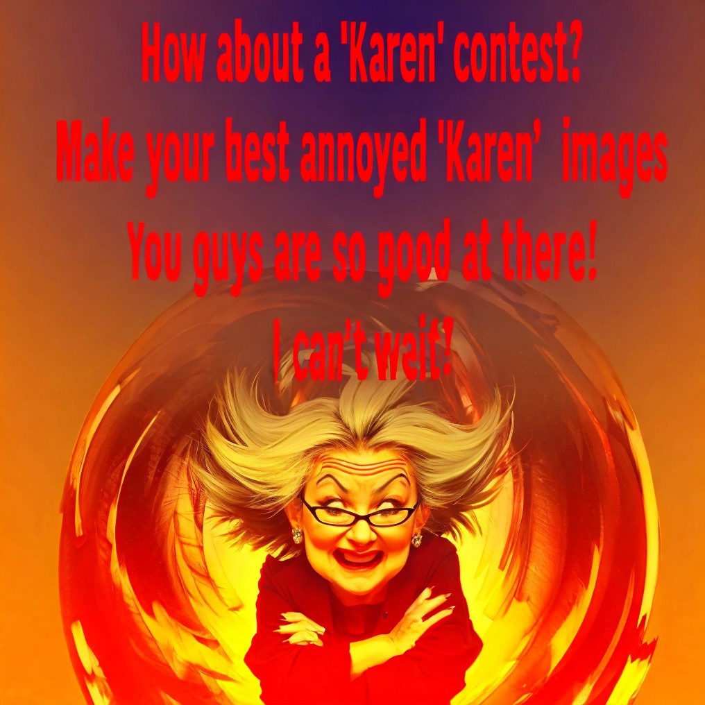 Vibrant Graphic of Stylized Annoyed Figure with Text