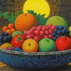 Vibrant Still Life with Colorful Fruits and Sunlight