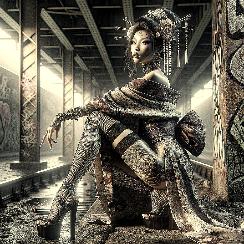 Traditional-Inspired Outfit with Urban Backdrop