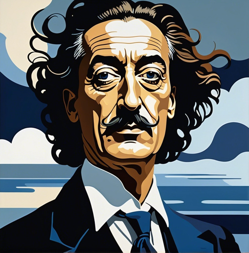 Stylized Portrait of a Man in Formal Attire