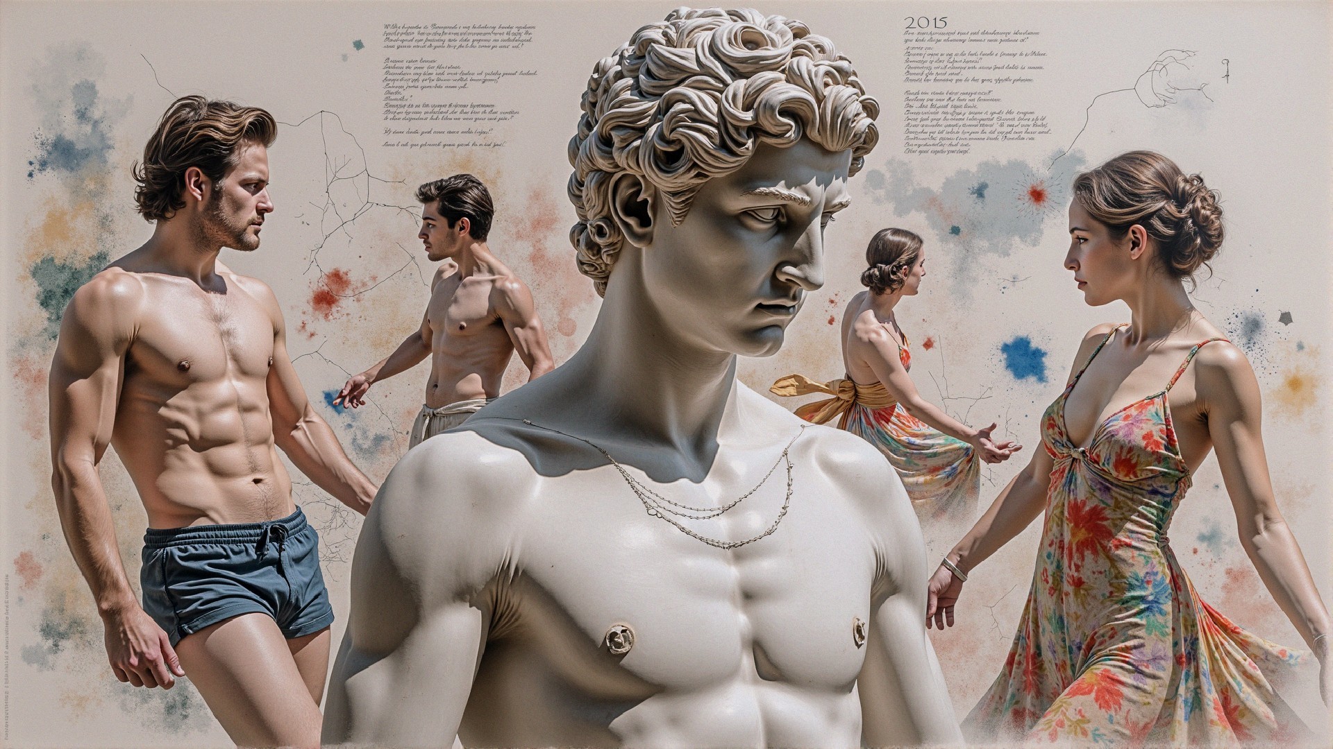 Dynamic Collage of Classical and Contemporary Elements