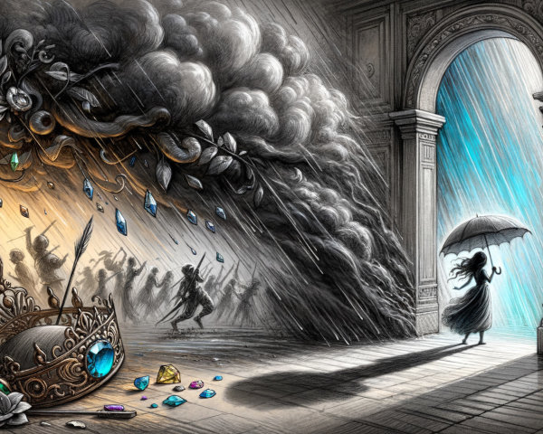 Contrast of Chaos and Serenity in Visual Art