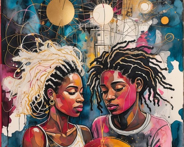 Portraits of Young Individuals with Textured Hair