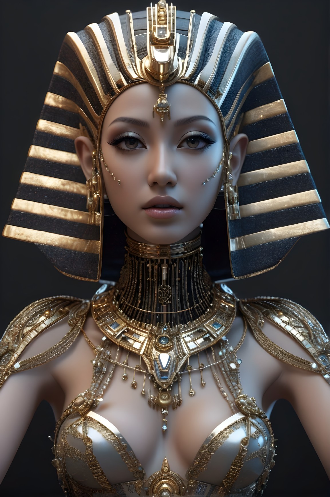 Stylized depiction of an ancient Egyptian queen