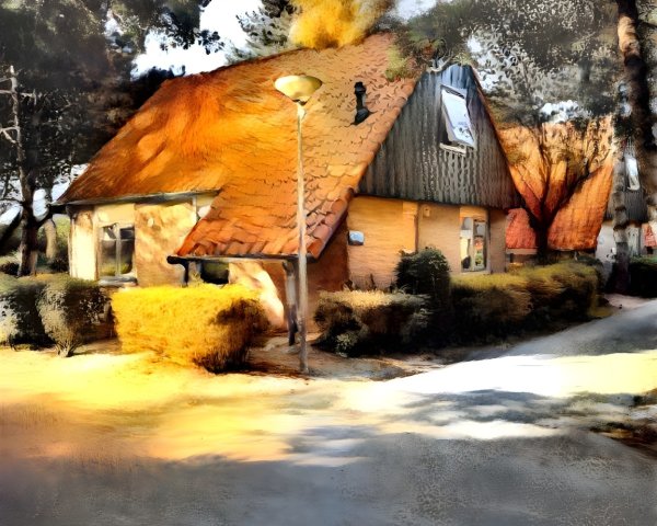 Charming Cottage Surrounded by Autumn Foliage