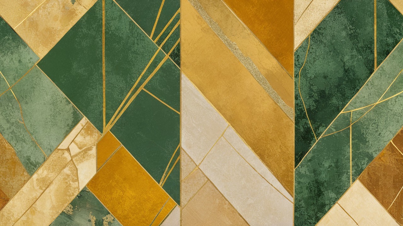 Abstract Design with Geometric Shapes and Colors