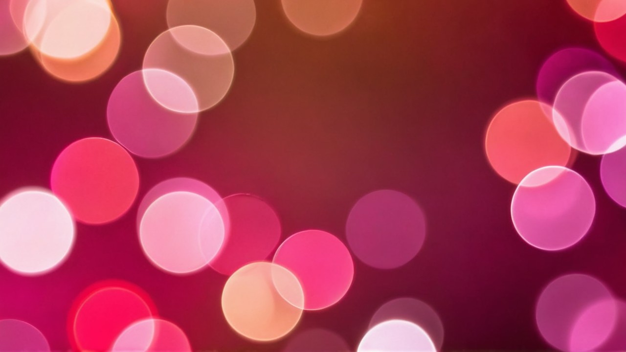 Dreamy Bokeh Background with Soft Light Circles