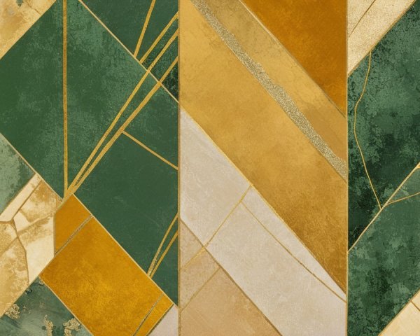 Abstract Design with Geometric Shapes and Colors