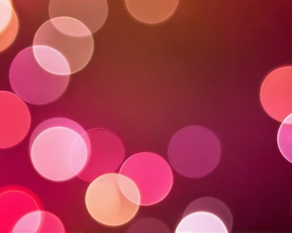 Dreamy Bokeh Background with Soft Light Circles