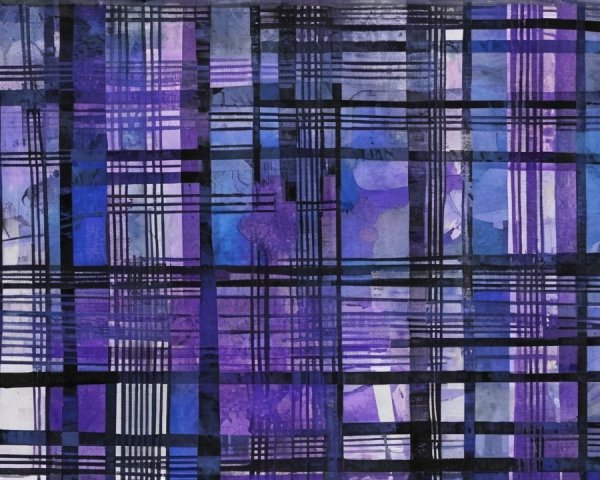 Abstract Pattern of Intersecting Lines and Squares
