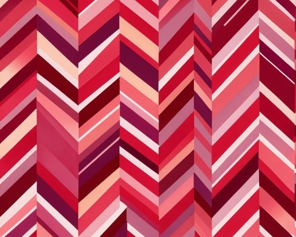 Vibrant Zigzag Stripe Pattern in Red and Pink Shades