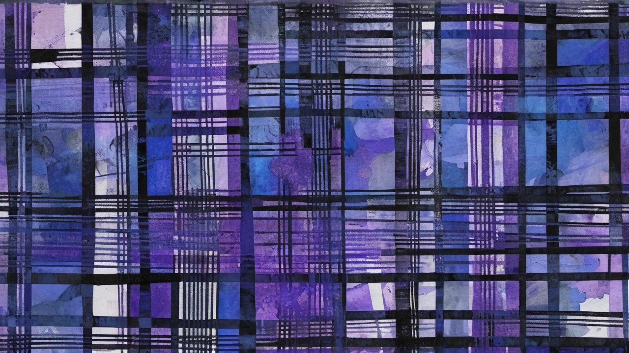 Abstract Pattern of Intersecting Lines and Squares