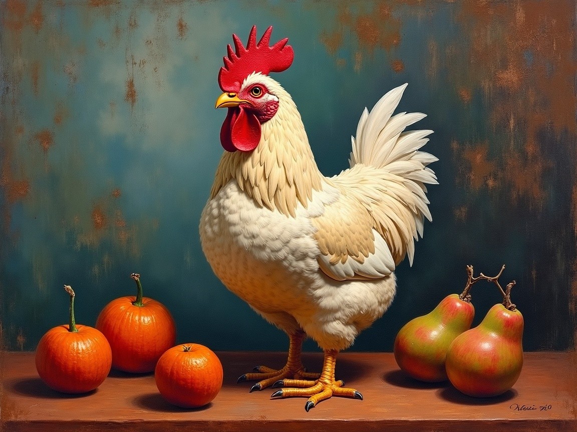 Still Life with Rooster