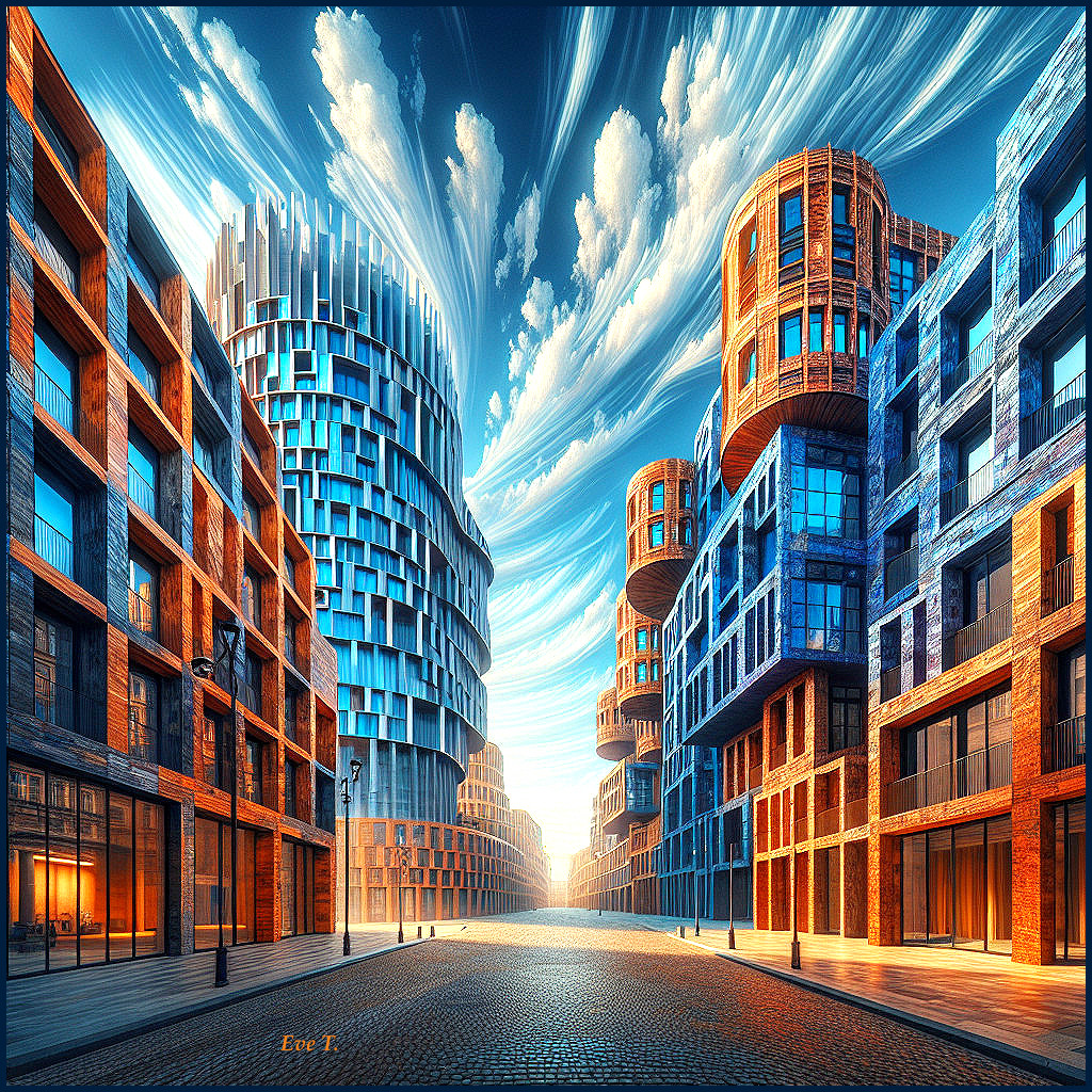 Futuristic Urban Landscape with Innovative Architecture