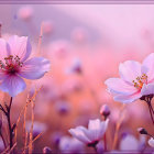 Vibrant Digital Artwork of Stylized Flowers in Colors