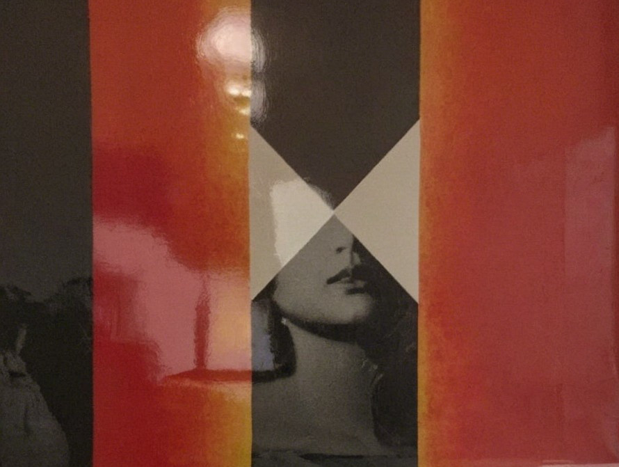 Profile of a Woman's Face in Monochrome Black-and-White