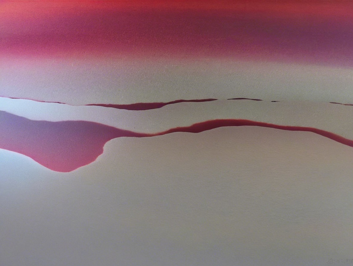 Serene Abstract Landscape with Soft Color Hues